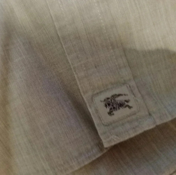 Burberry London Mens Gray Long Sleeve Button Shirt 15 1/2 - 39 - Picture 7 of 12